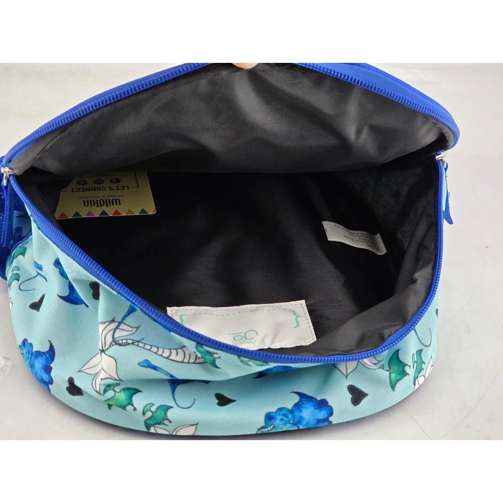 JumpOff Jo Wildkin Backpack Boys 12 Inch Blue Dino Print - NWT